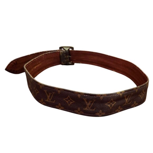 Louis Vuitton Vintage 1970s Rare Vintage Monogram Belt First Edition - Picture 5 of 13
